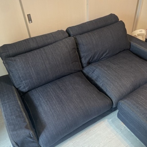 美品　無印良品　2.5シーター　ソファ　デニム