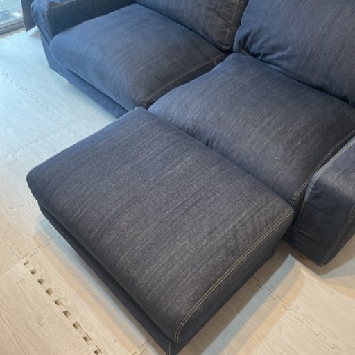 美品　無印良品　2.5シーター　ソファ　デニム