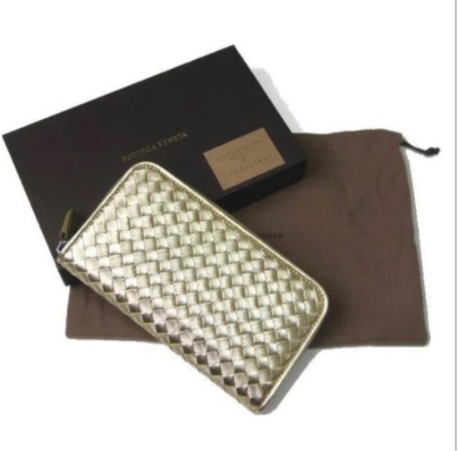 ボッテガヴェネタ　シャンパンゴールド長財布