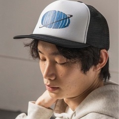 新品未使用　WEGO   ロゴメッシュキャップ　ブラック