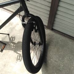 RAINBOW BIKE T STREET 街乗りクルーザー 24×3.0 マットブラック 配送無料の画像