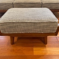 unico 3人掛けソファ オットマン付き