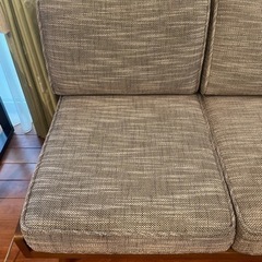 unico 3人掛けソファ オットマン付き