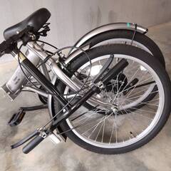 中古 折りたたみ自転車 20インチ 変速ギアなし シルバー CODI