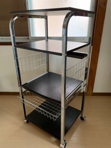 キッチンレンジ台、突っ張りキッチンラック、コーナー収納