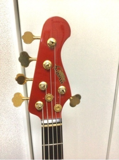 ハイブランド✨MOON ムーン ?5弦 エレキベース ✨JJ5赤 レッド  希少 逸品 ☆
