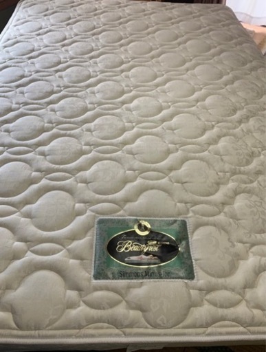 美品 シモンズ/SIMMONS Beautyrest/ビューティーレスト　マイナスイオン　マットレス　ダブル