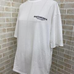 新品未開封・メンズ・カジュアルＴシャツ・半袖・韓国・ホワイト・Lサイズの画像