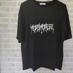 新品未開封・メンズ・カジュアルＴシャツ・半袖・韓国・ブラック・Lサイズの画像