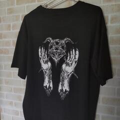 新品未開封・メンズ・カジュアルＴシャツ・半袖・韓国・ブラック・Lサイズの画像