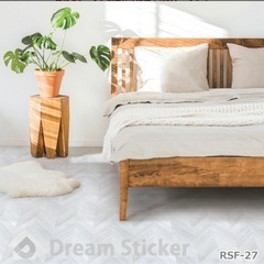 【譲り先決定！！！】フロアシート シール グレーヘリンボーン柄の画像