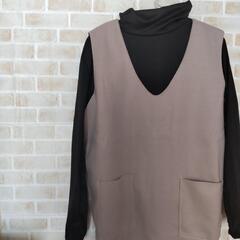 新品未開封・レディース・ワンピース・グレー・Lサイズ   の画像