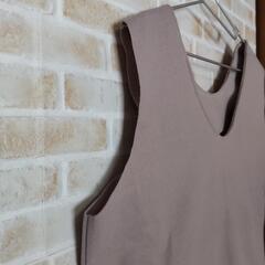 新品未開封・レディース・ワンピース・グレー・Lサイズ   の画像