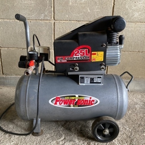 エアーコンプレッサー 100V 1馬力 25L