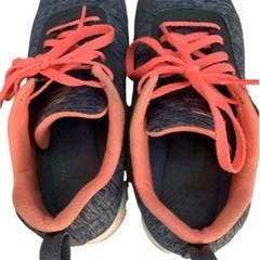 SKECHERS スケッチャーズ ★ スニーカー ネイビー × コーラル 23㌢の画像