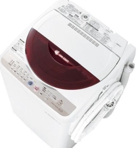 洗濯機　中古　シャープ　6kg 美品