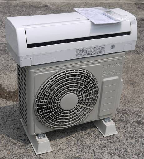 美品 日立 ルームエアコン 白くまくん RAS-A22E 2016年 R32冷媒 2.2kw 主に6畳 標準モデル コンパクトタイプ