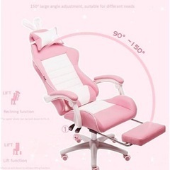 ☆お値下げ中☆☆ピンクのデスクチェア-姫系ゲーミングチェア☆☆☆の画像