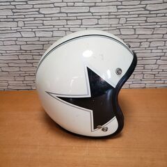 バイク セミジェット ヘルメット シールド フリーサイズの画像