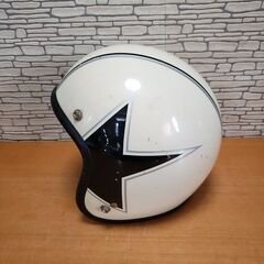 バイク セミジェット ヘルメット シールド フリーサイズの画像