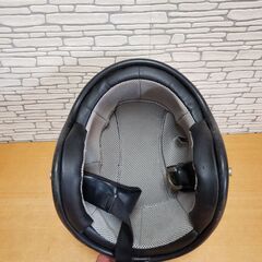 バイク セミジェット ヘルメット シールド フリーサイズの画像