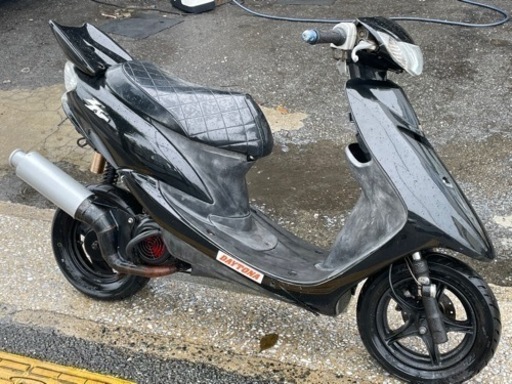 ヤマハ　ジョクZR エボリューション　社外マフラー　社外メーター