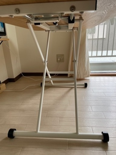 LOWYA ダイニングテーブル　昇降式　折り畳みテーブル