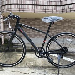 新車☆マセラティ700cクロスバイク☆　アルミフレーム　ブラック　700C×28c シマノ6段変速の画像