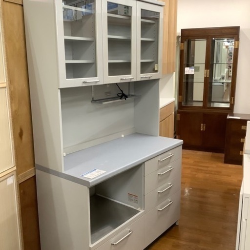 Pamouma スライド2枚扉レンジボード【トレファク 川越店】