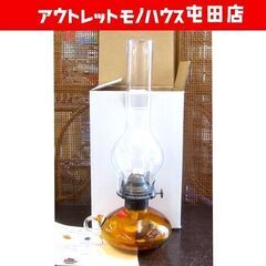 北一硝子 ランプ 燭台 未使用品 灯油専用 オイルランプ 小樽ガ...