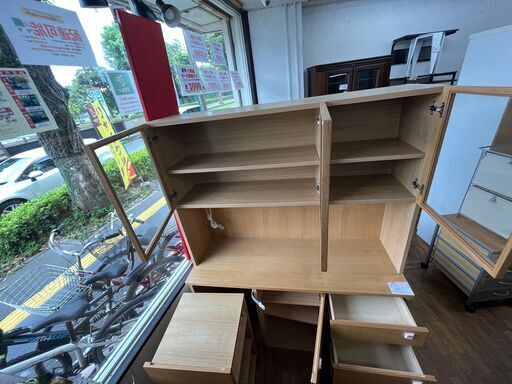 【リサイクルショップどりーむ鹿大前店】No1492　食器棚　大型家具　大量収納　状態良好( *´艸｀)