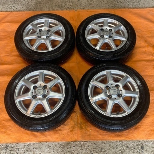 🌈バリ山サマータイヤ 155/65R13 アルミセット