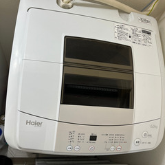 【美品】6.0kg洗濯機 ハイアール/Haier ホワイト 2014年製の画像