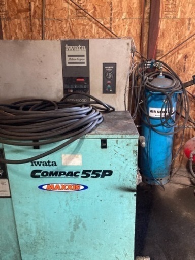 コンプレッサー、エアドライヤー、タンク、ゲージセット