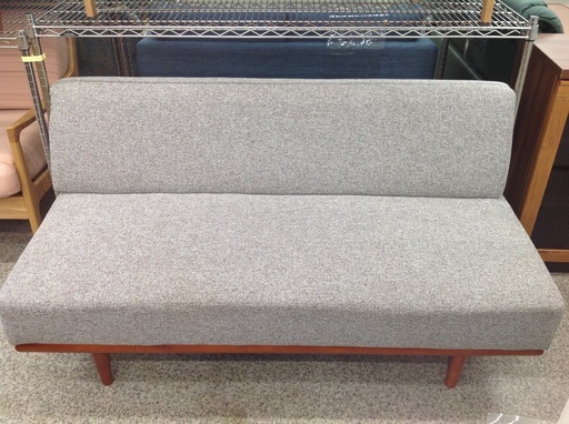 布製　木枠フレーム　2人掛けソファー【9658800】