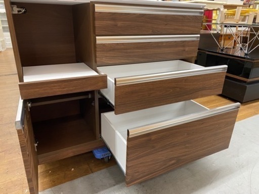 R437 国産 マルコ木工 キッチンカウンター、キッチンボード、幅117cm 美品
