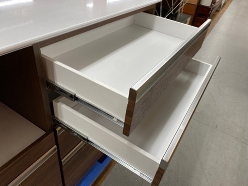 R437 国産 マルコ木工 キッチンカウンター、キッチンボード、幅117cm 美品