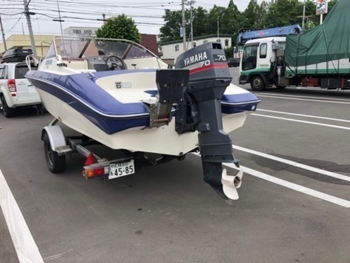 【値下げ！】プレジャーボート　ヤマハ 18フィート　トレーラー付き（船検•車検あり）