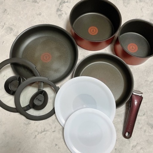 【商談中】今月末まで限定お値下【9点セット】ティファール T-faL ガスIH可能