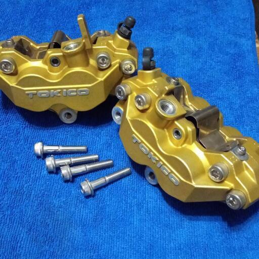 ゼファーχ純正フロント4ポットブレーキキャリパー左右O／H済