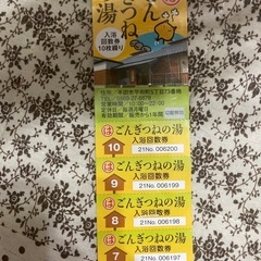 半田市 ごんぎつねの湯チケット6回分