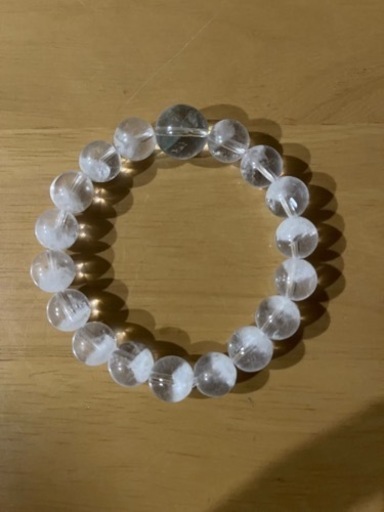 グリーンファントム、ホワイトファントム　ブレスレット　天然石　パワーストーン
