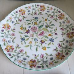 ☆MINTON ミントン HADDON HALL ハドンホール 大皿 プレートBONE China食卓を華やかに◆テーブルにもインテリアにもの画像