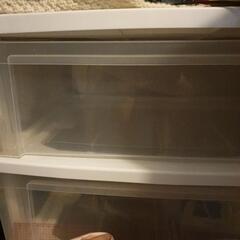 収納 チェスト クリア ホワイトの画像