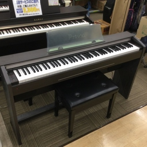 【✨便利な録音機能付き✨】定価¥57，600 CASIO カシオ 電子ピアノ PX-720 Privia プリヴィア 2007年製 88鍵盤 椅子付き 楽器