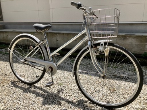 385、シティーサイクル27インチ(シルバー)