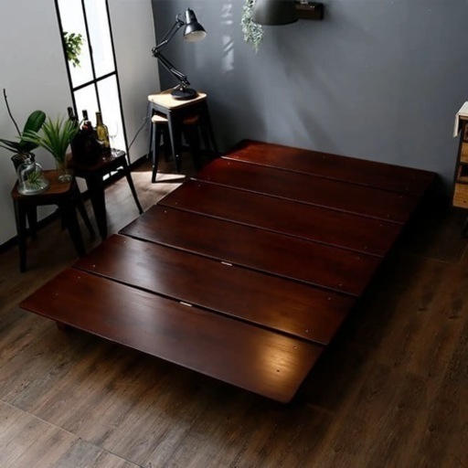 [セミダブル] ベッドフレーム すのこロータイプ