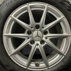 【YOKOHAMA ice GUARD iG60 205/60R16】スタッドレス【ベンツ Aクラス 純正ホイール 16インチ 6.5J5HPCD112+44】2018年製 バリ溝　(VTE546)クレジットカード QRコード決済可能