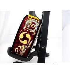 沖縄三線　真壁 / 上黒檀 / 本皮張り / 新品 オーストリッチ ハードケース 付　琉球 / 弦楽器 / 三味線　[7u]の画像