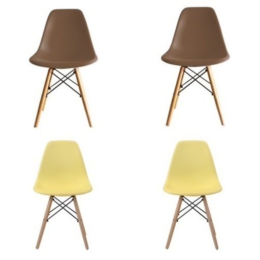 【超美品‼️】定価11,996円♪ 4脚セット イームズチェア シェルチェア ダイニング リプロダクト品